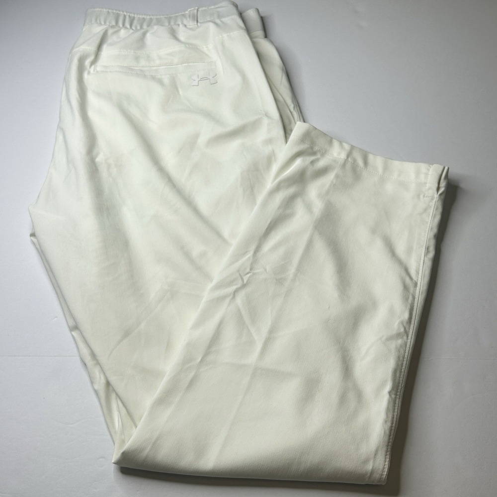 Under Armour Men's Showdown Golf Pants 38x32 (Fits 38x30) White